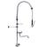Gastro-Inox Monobloc Voorspoeldouche Met Draaiknoppen/zwenkkraan. Totale Hoogte 1200mm, Gastro-Inox 402.107 1
