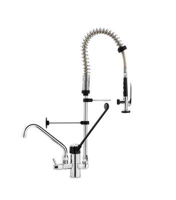 Gastro-Inox Monobloc Voorspoeldouche Met Handsfree En Zwenkkraan van 250mm. Totale Hoogte 700mm, Gastro-Inox 402.110 1