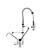 Gastro-Inox Monobloc Voorspoeldouche Met Handsfree En Zwenkkraan van 250mm. Totale Hoogte 700mm, Gastro-Inox 402.110 1