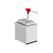 Kalando Roestvaststalen Dispenser met Rode Drukknopbediening 1 9 Liter met Container - 503.130 1