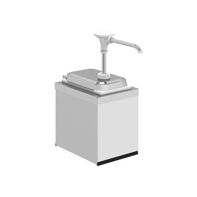 Kalando Roestvaststalen Dispenser met Witte Drukknopbediening 1 9 Liter met Container - 503.131 1