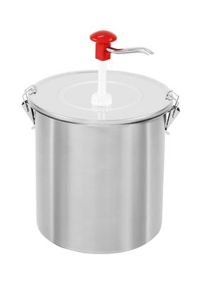 Emmerdispenser 10 Liter Met Drukknopbediening, RVS Deksel En Container, Gastro-Inox 503.153 1