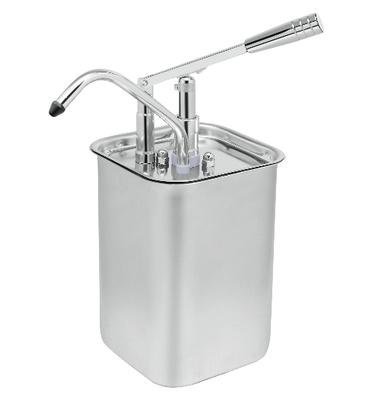 Sausdispenser Met Hevelbediening En Vierkante RVS Bak van 5 Liter, Gastro-Inox 503.187 1