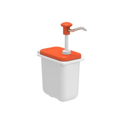 Kalando Opslag Container met Oranje Drukknopdispenser 1 9 Liter - 503.244 1