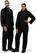 Whites Vegas unisex koksbuis lange mouw zwart XS | A438-XS 9