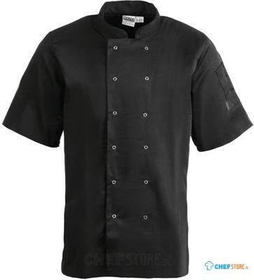 Whites Vegas unisex koksbuis korte mouw zwart L | A439-L 1