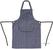 Whites halterschort blauw-wit gestreept met zak | A535 4