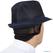 Hoed met haarnet | donkerblauw | maat S | A654-S 10