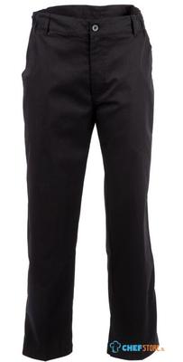 Chef Works Executive unisex koksbroek visgraat zwart S | A674-S 1