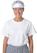 Whites nylon muts met klep en haarnet | B226 2