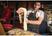 Chef Works Premium geweven schort zwart-wit gestreept | B248 5