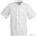 Whites Boston unisex koksbuis korte mouw wit L | B250-L