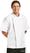 Chef Works Springfield unisex koksbuis met rits wit M | B471-M 4