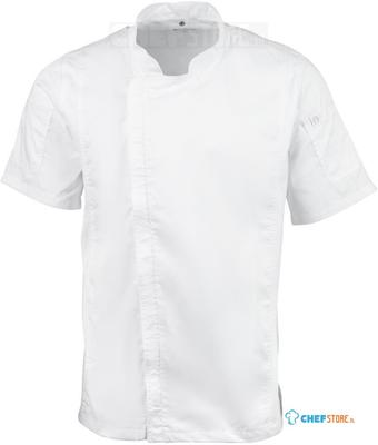 Chef Works Springfield unisex koksbuis met rits wit S | B471-S