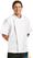 Chef Works Springfield unisex koksbuis met rits wit S | B471-S 4