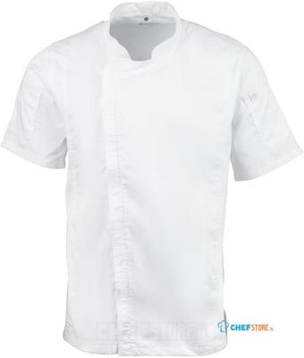 Chef Works Springfield unisex koksbuis met rits wit XL | B471-XL