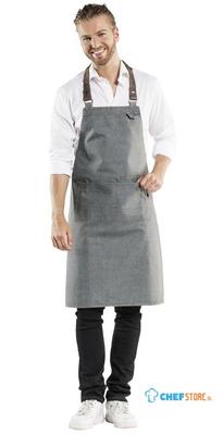 Chaud Devant Forene Denim Halterschort Grijs 70(B) X 90(L) cm - BA022