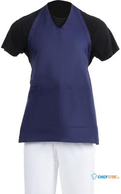 Whites Halterschort Met V-Hals en zak | Donkerblauw | BB137