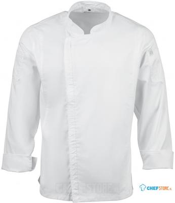 Chef Works Urban Hartford unisex koksbuis met rits lange mouw wit L | BB264-L