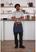 Whites Southside Sloof Blauw Denim 43x70cm, Whites Chefs Clothing BB465