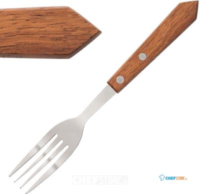 Olympia steakvork hout heft | 12 stuks | C137