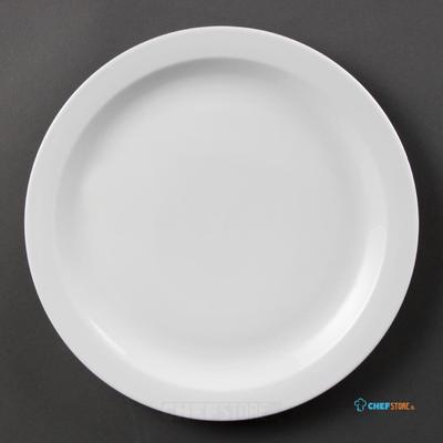 Olympia Whiteware borden met smalle rand 28cm | CB491