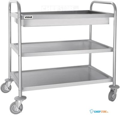 Rvs Serveerwagen | 3 Etages | Vogue | CC365