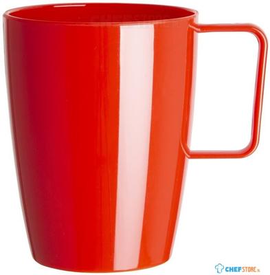 Kristallon beker met oor 28cl rood | CE289