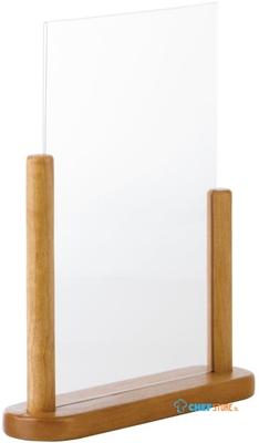 Securit teakhouten menukaarthouder A4 | CE409