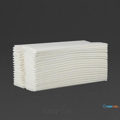 Jantex C-gevouwen handdoeken wit 24 pakken | CF796