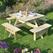 Rowlinson Vierkante Houten Picknicktafel 198cm - Rowlinson CG096 3