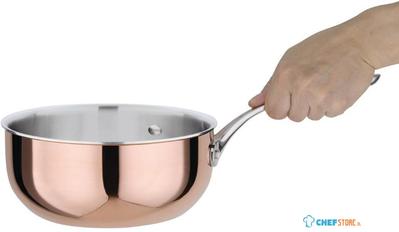 Triwall Koperen Sauteuse Conisch | 20cm | Vogue | CM677