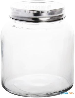 Glazen Voorraadpot Met Schroefdeksel 330ml (6 Stuks) | Vogue Cp082