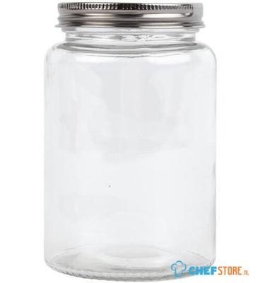Vogue Glazen Pot met Schroefdeksel 550ml (6 Stuks) - Vogue CP083