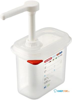Araven sausdispenser GN 1/9 transparant 1,5ltr |  CR821