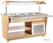 Gekoelde buffetbar | 4x GN1/1 | Licht hout | Polar G-serie CR899