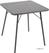 Bolero vierkante stalen tafel grijs 70cm | CS730