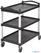 Cambro KD serveerwagen met 3 bladen zwart | CT400