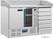 Polar pizza werkbank met marmeren blad en deeglades 257ltr | CT425 2