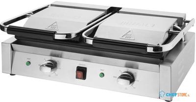 Buffalo Bistro Dubbele Geribbelde Contactgrill - CU604
