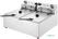 Buffalo Dubbele Elektrische Friteuse met Timer 2x5Ltr - CU624 2