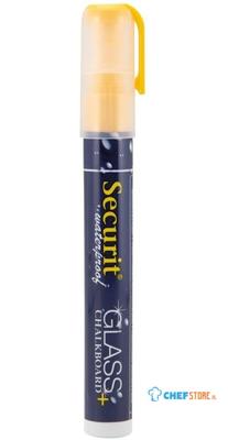 Securit Waterproof Krijtstift (Glas + Krijtbord) In Geel Met 2-6mm Penpunt - CU772