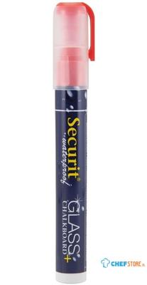 Securit Waterproof Krijtstift (Glas + Krijtbord) In Rood Met 2-6mm Penpunt - CU774
