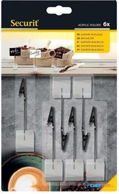 Securit Acryl Taghouder (box 6) (tags Niet Inbegrepen) - CU910