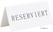 Securit Reserveringstafelstandaards Met Duits: 'Reserviert' Witte Acryl Standaarden Met Zwart Lettertype (box 5) - CU913