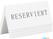 Securit Reserveringstafelstandaards Met Duits: 'Reserviert' Witte Acryl Standaarden Met Zwart Lettertype (box 5) - CU913 2