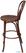 Fameg Bentwood Barkruk Beukenhout Met Walnoot Finish - Fameg CW012 4