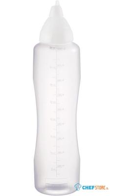 Aravent transparante anti-drup knijpfles 1ltr |  CW114