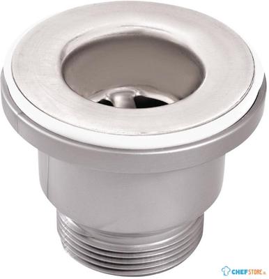 Koperen afvoerplug 3,8cm met verbindingsstuk en bevestigingsmoer | CW373