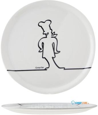 Cosy&Trendy CX013 Pizza bord 31cm Wit Funnyline Black